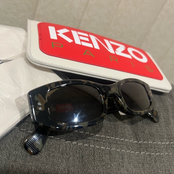 NEW Kenzo Paris Unisex Camouflage Camo 51mm Cateye Sunglasses - Picture 2 of 16